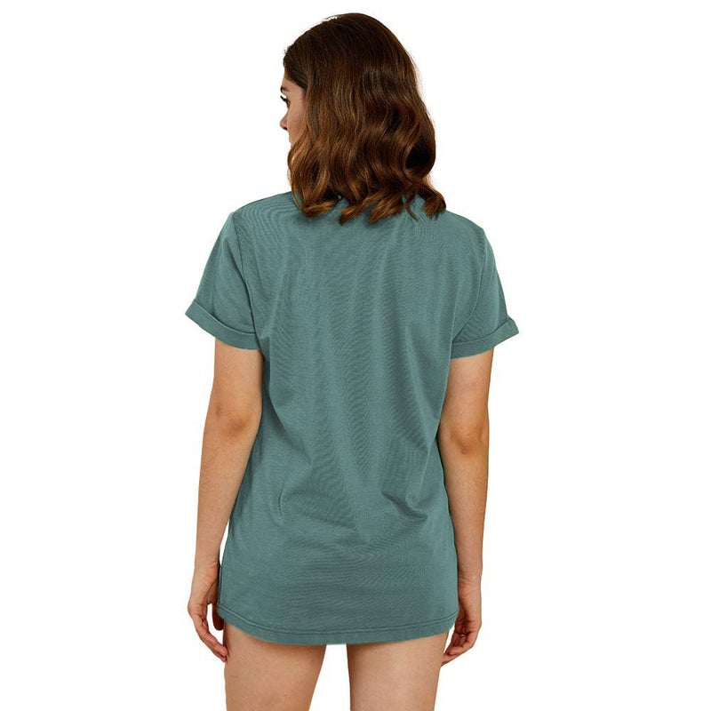 Cicy Bell Women's Dandelion Print T Shirts Cute Graphic Tees Short Sleeve Summer Cotton Tee Tops Green - Image 4